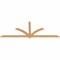 Ekena Millwork Redmond Smooth Timber Gable Bracket, Western Red Cedar, 96"W x 36"H x 1 1/2"D x 3 1/2"F, 9/12 Pitch GBW096X36X0204RED00SWR - alternate 2